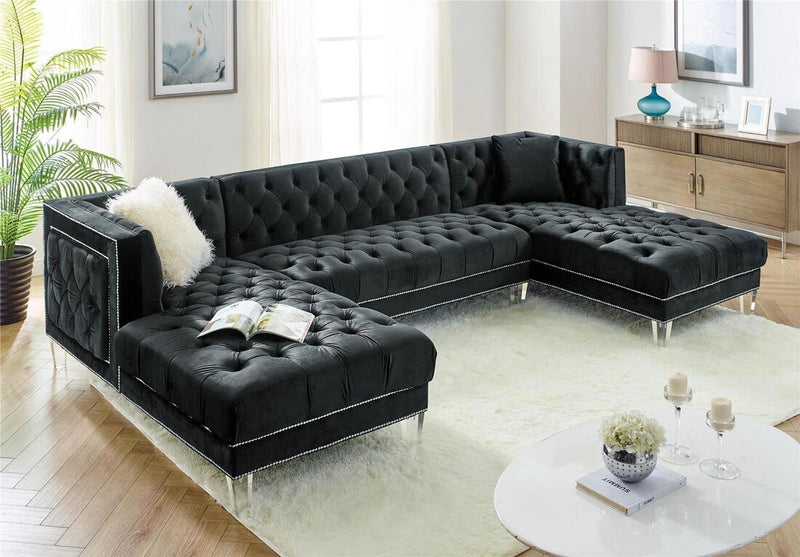 Prada Grey Velvet Sectional