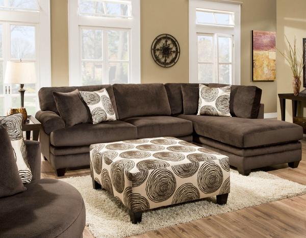 Albany 8642 Chocolate Sectional