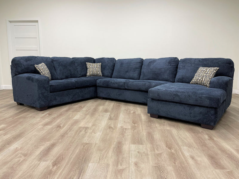 907 Oversized Navy Sectional