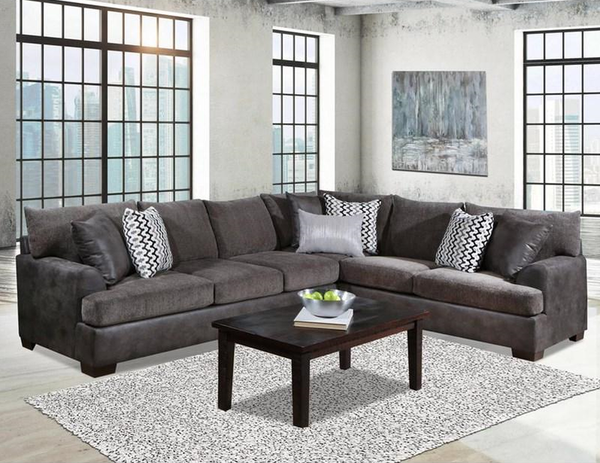 Behold 1205 Gunmetal Sectional