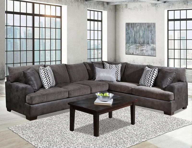 Behold 1205 Gunmetal Sectional