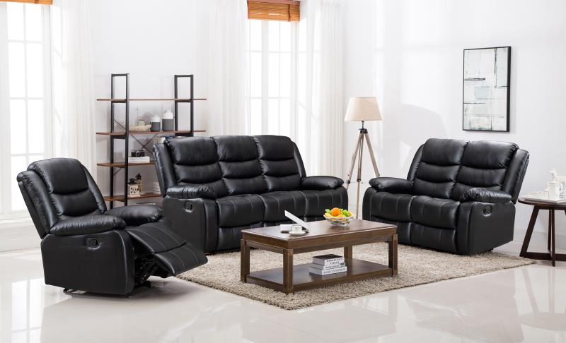 Miami (Black)  Recliner set