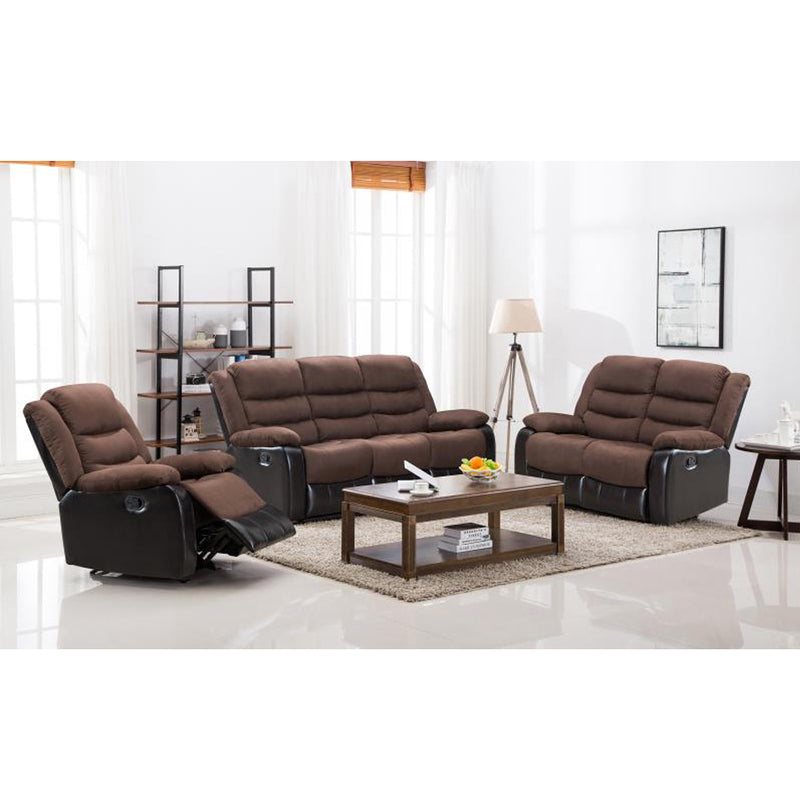 Miami Thick Micro/PU 3-PC Recliner Set