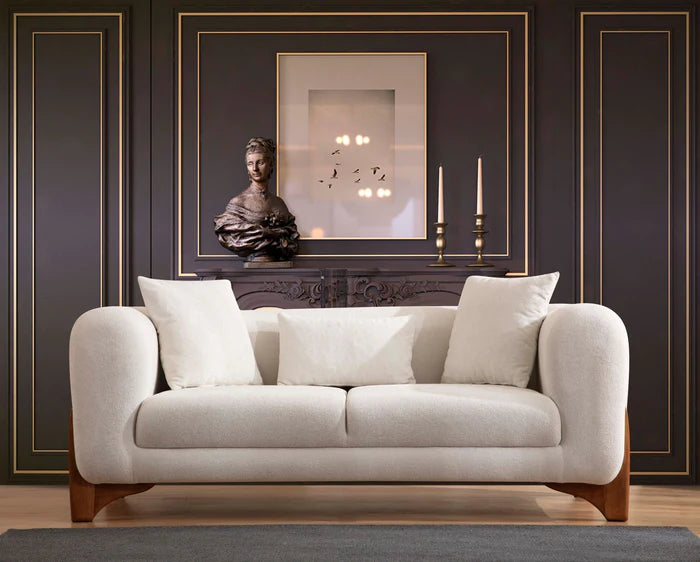 Almira Ivory Boucle Sofa & Loveseat