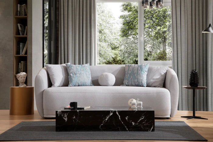 Layla Pewter Boucle Sofa & Loveseat