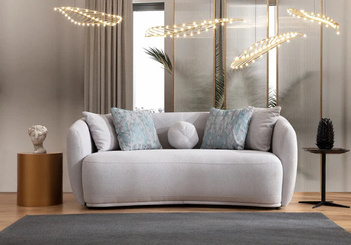 Layla Pewter Boucle Sofa & Loveseat