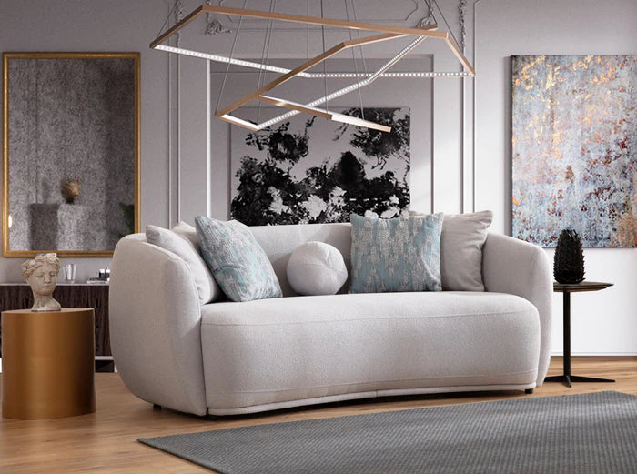 Layla Pewter Boucle Sofa & Loveseat