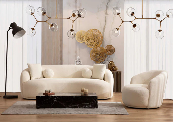 Bonita Ivory Boucle Sofa & Loveseat