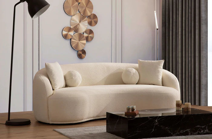 Bonita Ivory Boucle Sofa & Loveseat