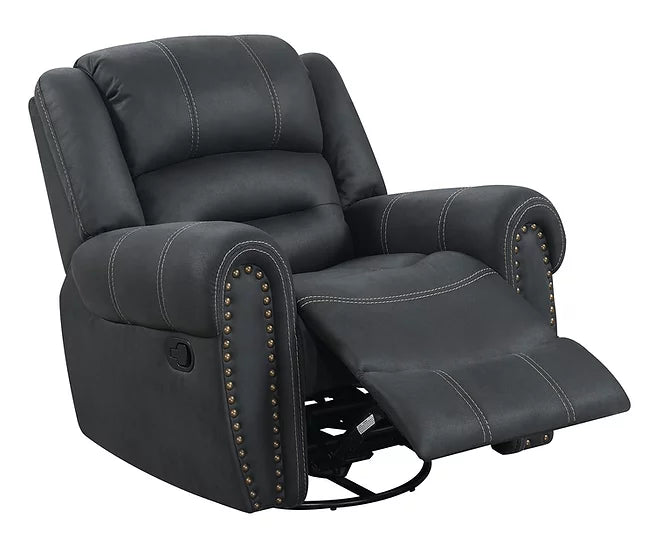 S8007 Houston (Grey Fabric) Recliner Set 3-Piece