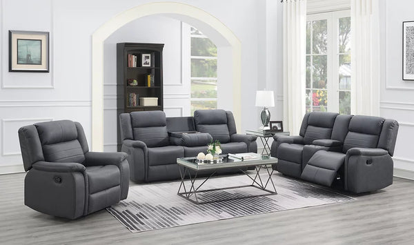 S7330 Max Grey Recliner Set 3-Piece