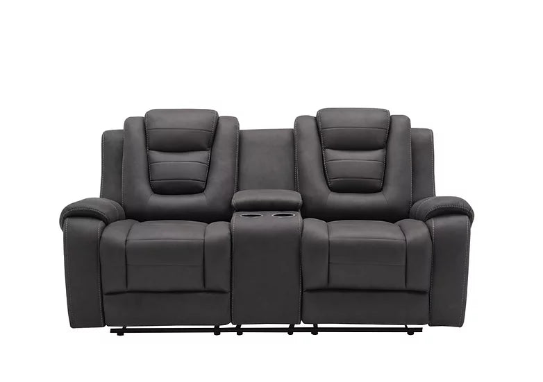 S9009 Galaxy Grey Recliner Set 3-Piece