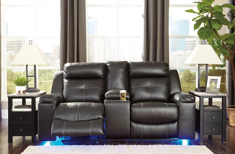 Ashley 82105 Kempten Black Recliner Set 3-Piece