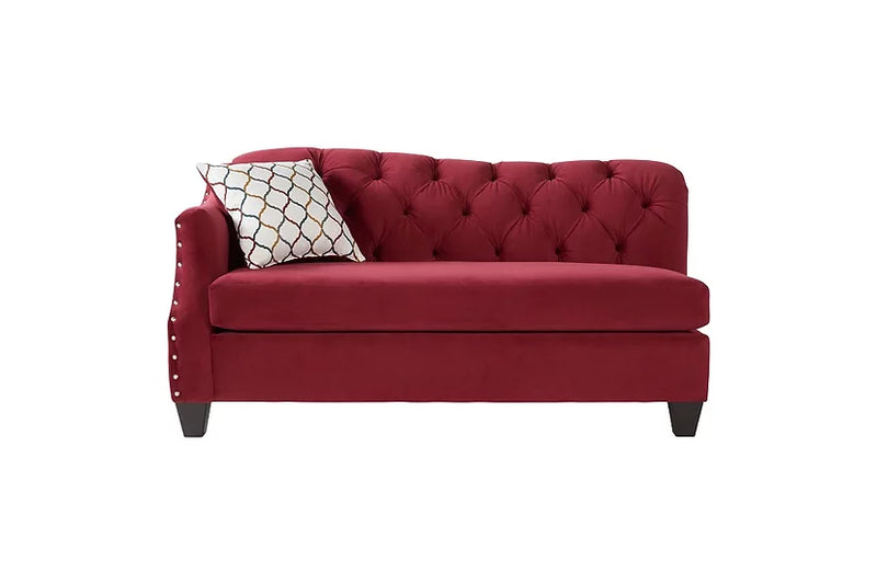 S16150 Bing Red Velvet Sofa&Loveseat Set