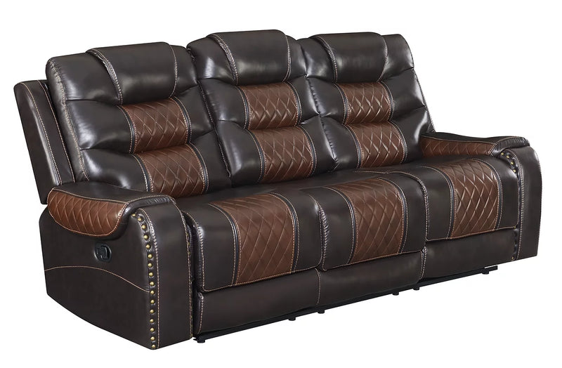 S1987 Phoenix Brown 3-Piece Recliner Set