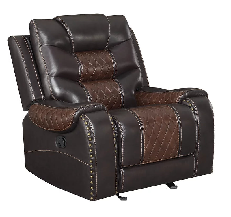 S1987 Phoenix Brown 3-Piece Recliner Set