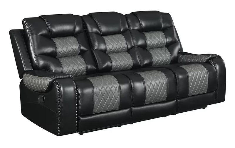 S1987 Phoenix Black Recliner Set 3-Piece