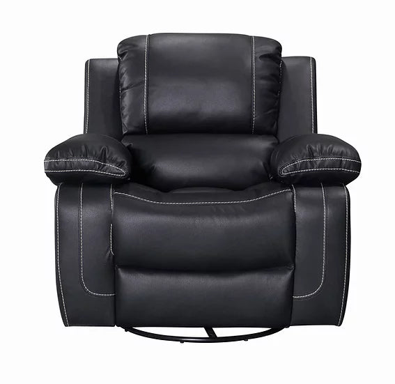 S3009 Nova Black Recliner Set 3-Piece